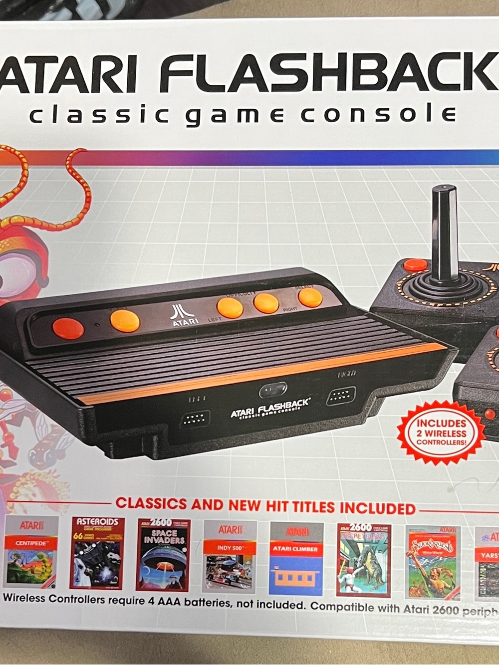 Atari Flashback 6 Classic Game Console 100 Built-In Games with Wireless Controls